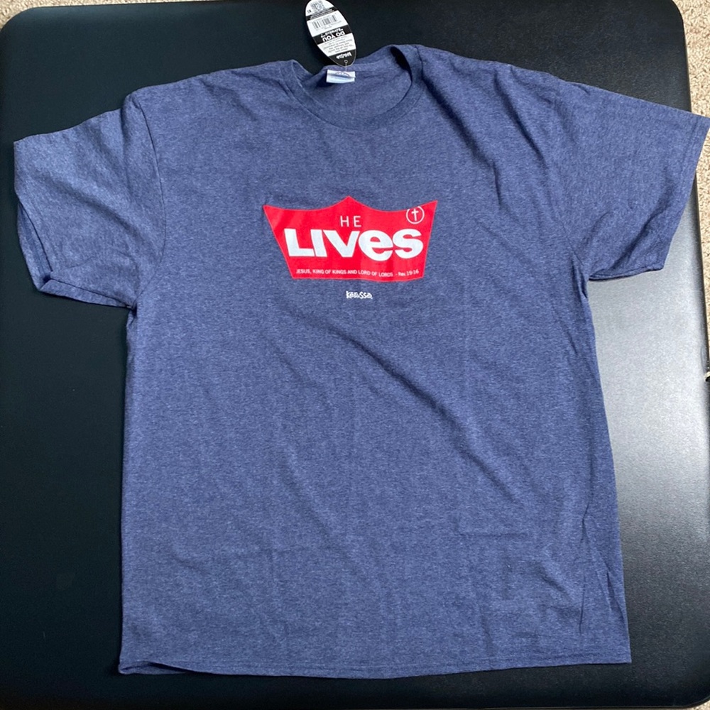 Kērussō, mens, multiple sizes, blue, short sleeve, NWT